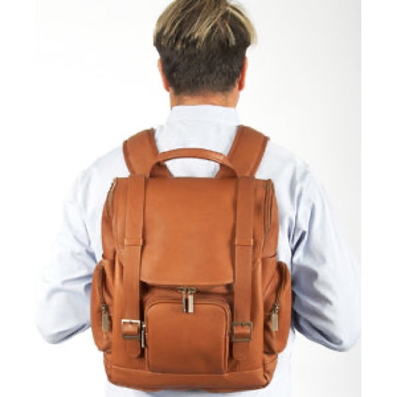 NWT Claire Chase Distressed Leather UPTOWN BACKPACK - Picture 8 of 8